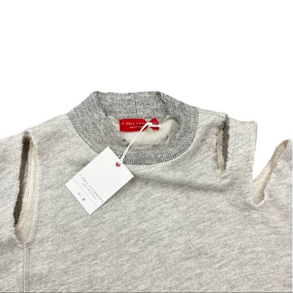 NWT N:Philanthropy Kyra Sweatshirt Dress, Grey - Picture 3 of 13